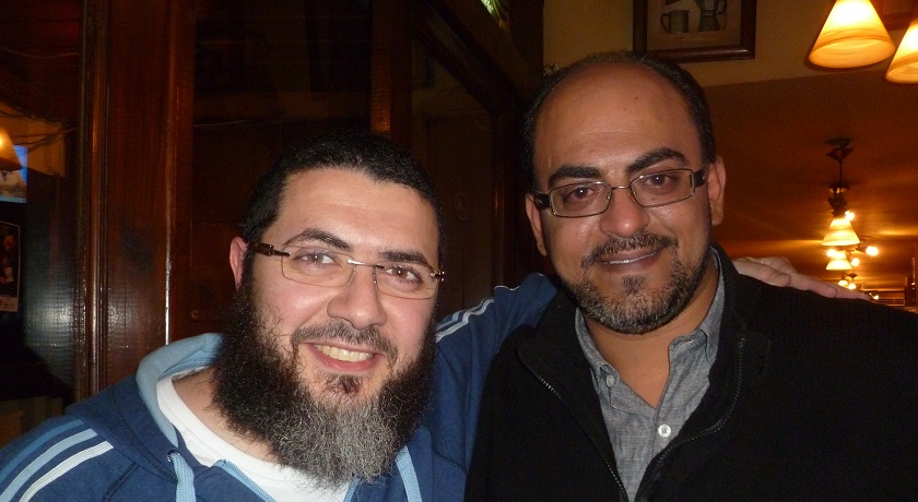 Mohamed Tolba, Salafi Muslim (L) and Bassem Victor, Coptic Christian (R - mohamed-tolba-and-bassem-victor