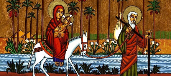Holy Family in Egypt Icon 1